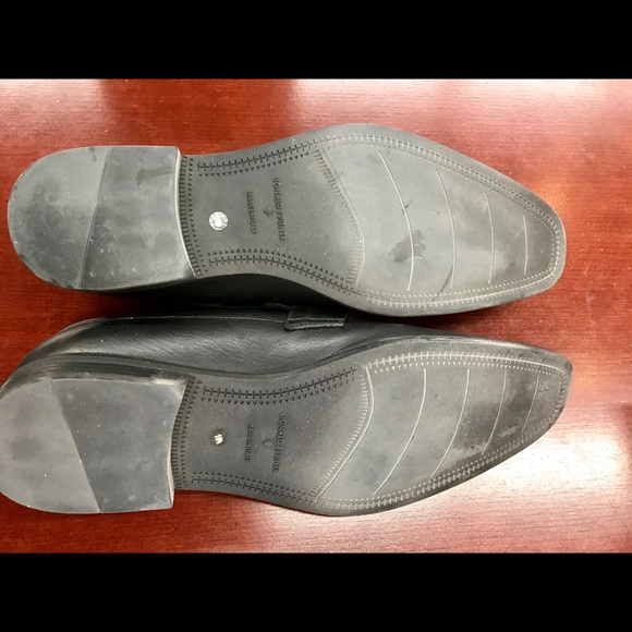 Donald Pliner Black Baby Calf Loafers - Picture 3 of 6